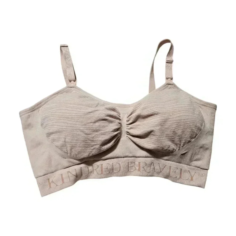 Kindred Bravely hands free pumping and nursing bra twilight pink Large